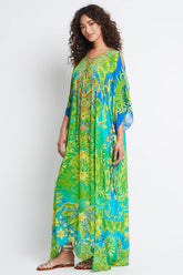 BETWEEN THE RAINDROPS LONG KAFTAN W SLIT - Czarina