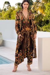 BLACK LEOPARDESS KAFTAN DRESS - Czarina