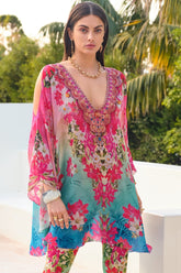 BLUE BLOSSOM KAFTAN DRESS - Czarina