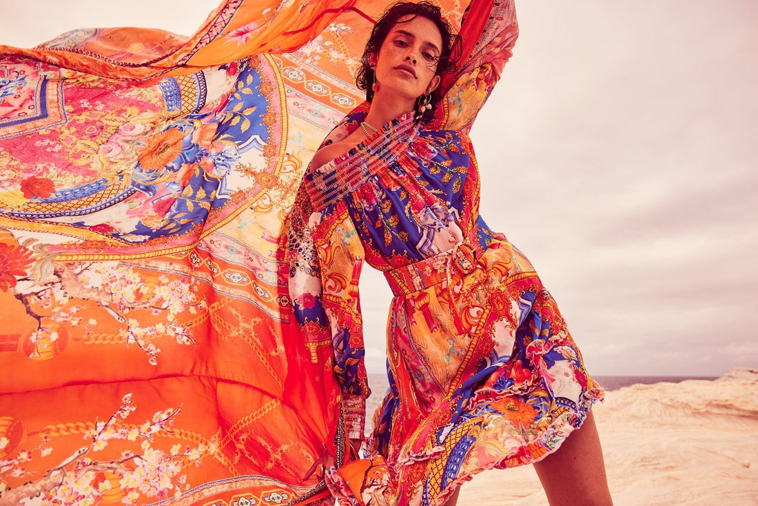 CARNIVAL SPIRIT OFF SHOULDER DRESS - Czarina