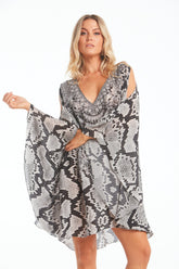DESERT SNAKE KAFTAN DRESS - Czarina