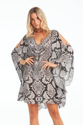 DESERT SNAKE KAFTAN DRESS - Czarina