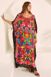 DREAMY CUPID ROUND NECK LONG KAFTAN - Czarina