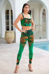 EMERALD LEOPARDESS LEGGINGS - Czarina