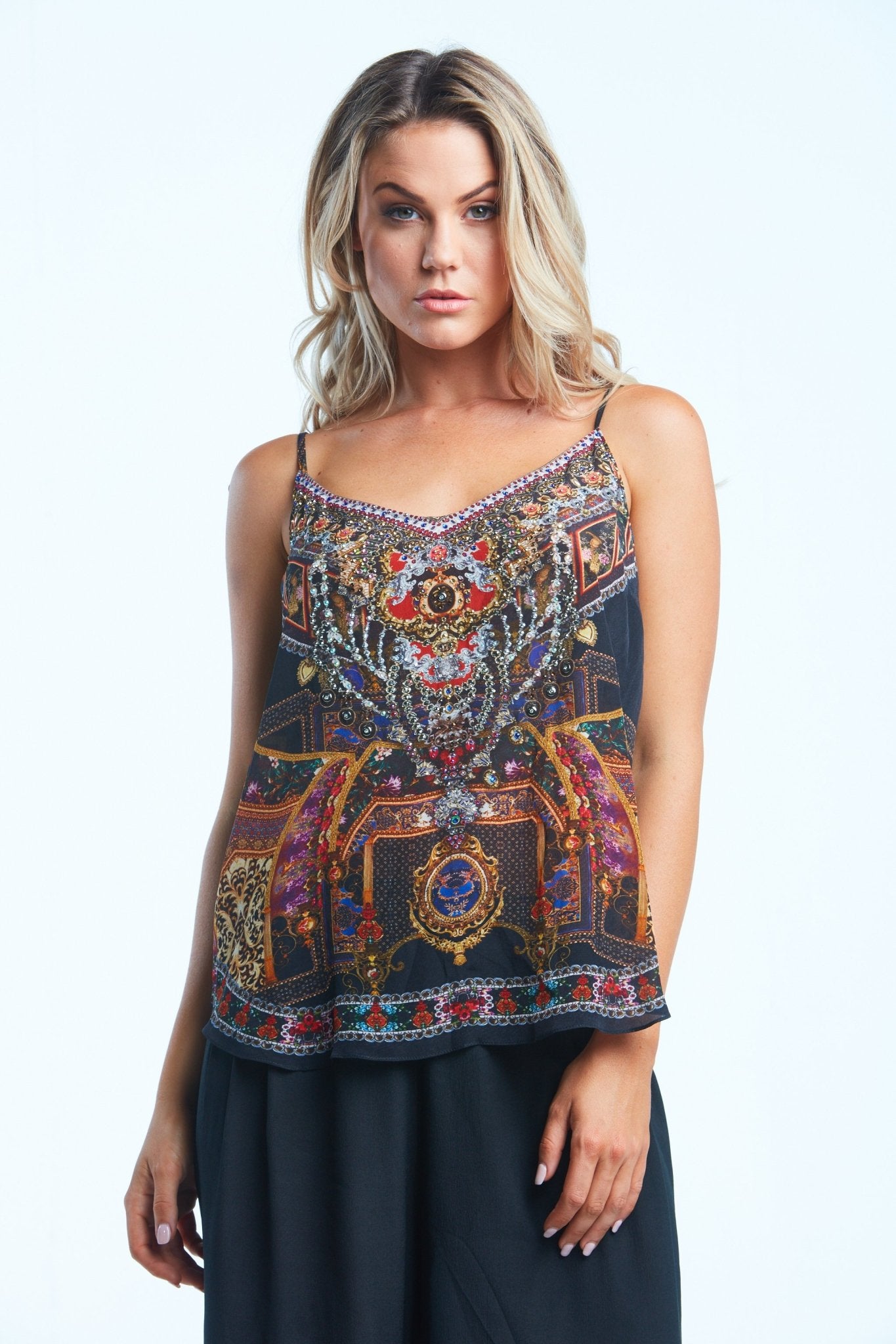 EMPOWER YOURSELF CAMI TOP W V-NECK FRONT &amp; BACK - Czarina