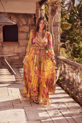 ENDLESS SUMMER V NK SHIRRED MAXI DRESS - MADE TO ORDER - Czarina