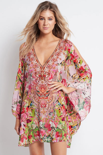 Every Flower Blossoms Kaftan Dress - Czarina