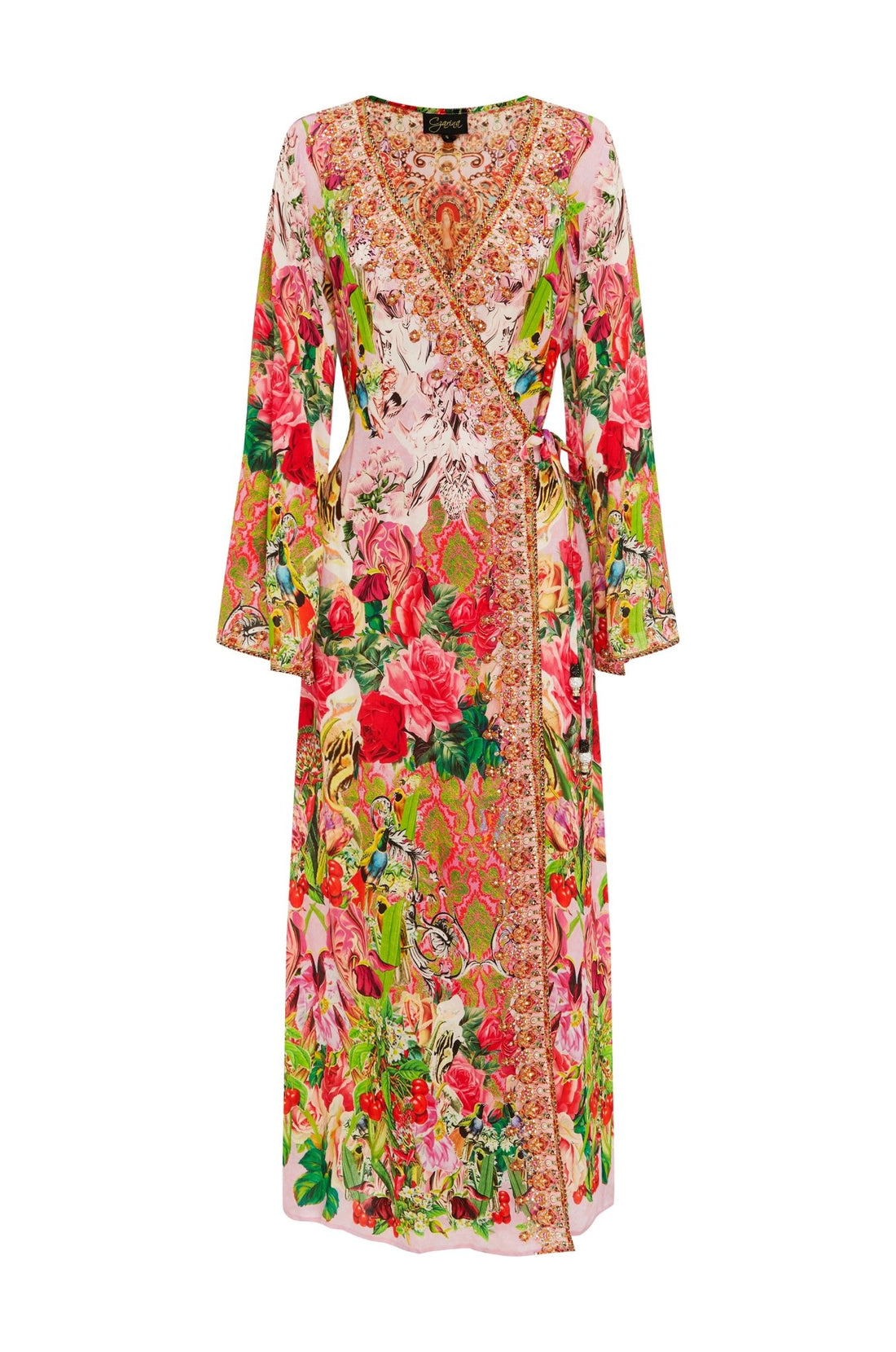 EVERY FLOWER BLOSSOMS WRAP DRESS - Czarina