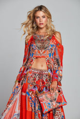 FORBIDDEN TEMPLE MAXI JACKET - Czarina