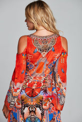 FORBIDDEN TEMPLE MAXI JACKET - Czarina