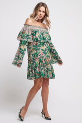 FRIENDS FOREVER SHORT RUFFLE DRESS OFF SHOULDER - Czarina