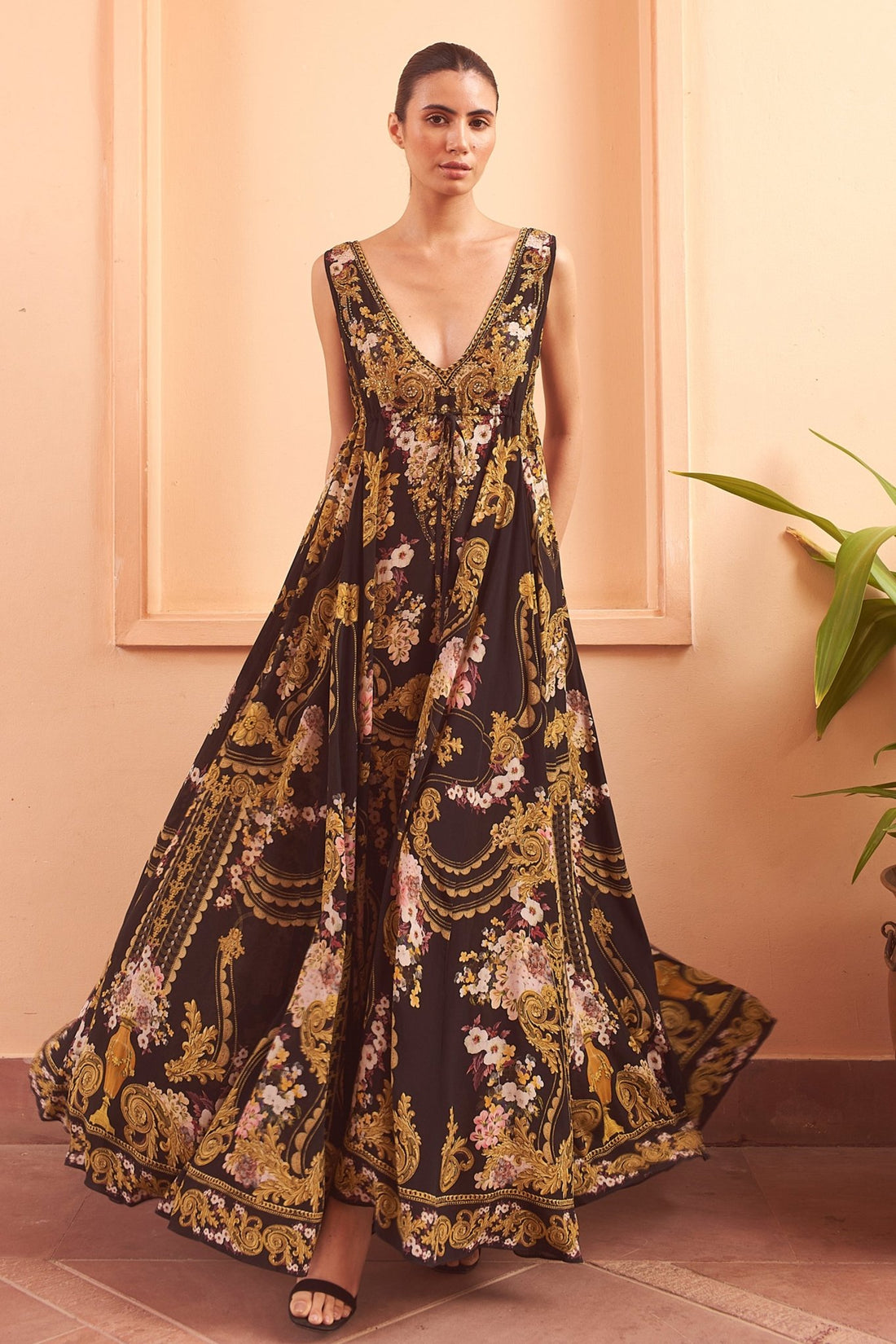 GOLDEN GIRL MAXI DRESS - Czarina