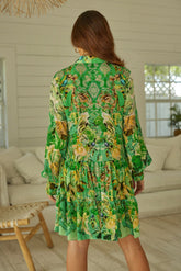 Green Goddess Shirt Dress - Czarina