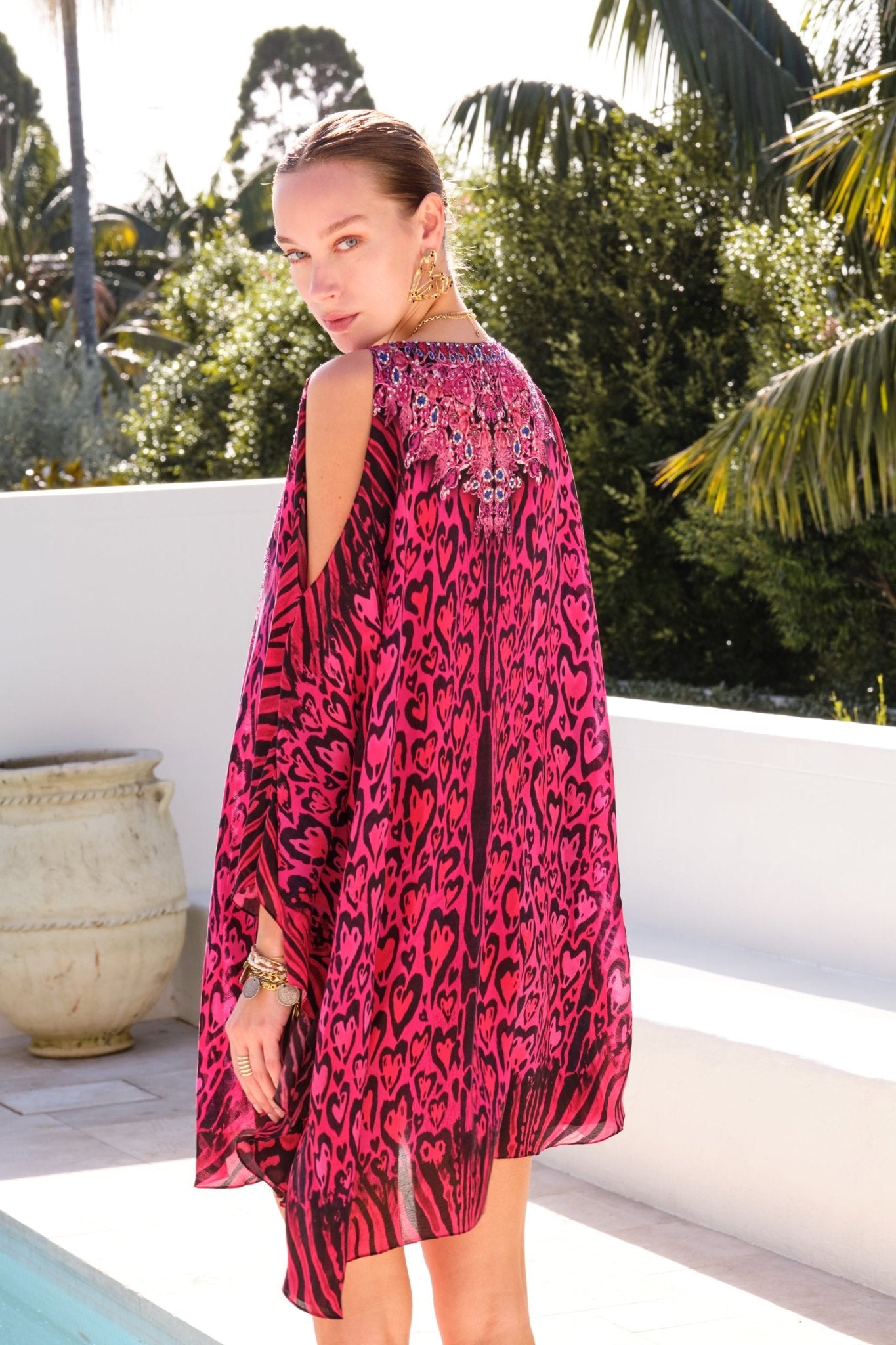 HEART FOREVER KAFTAN DRESS - Czarina