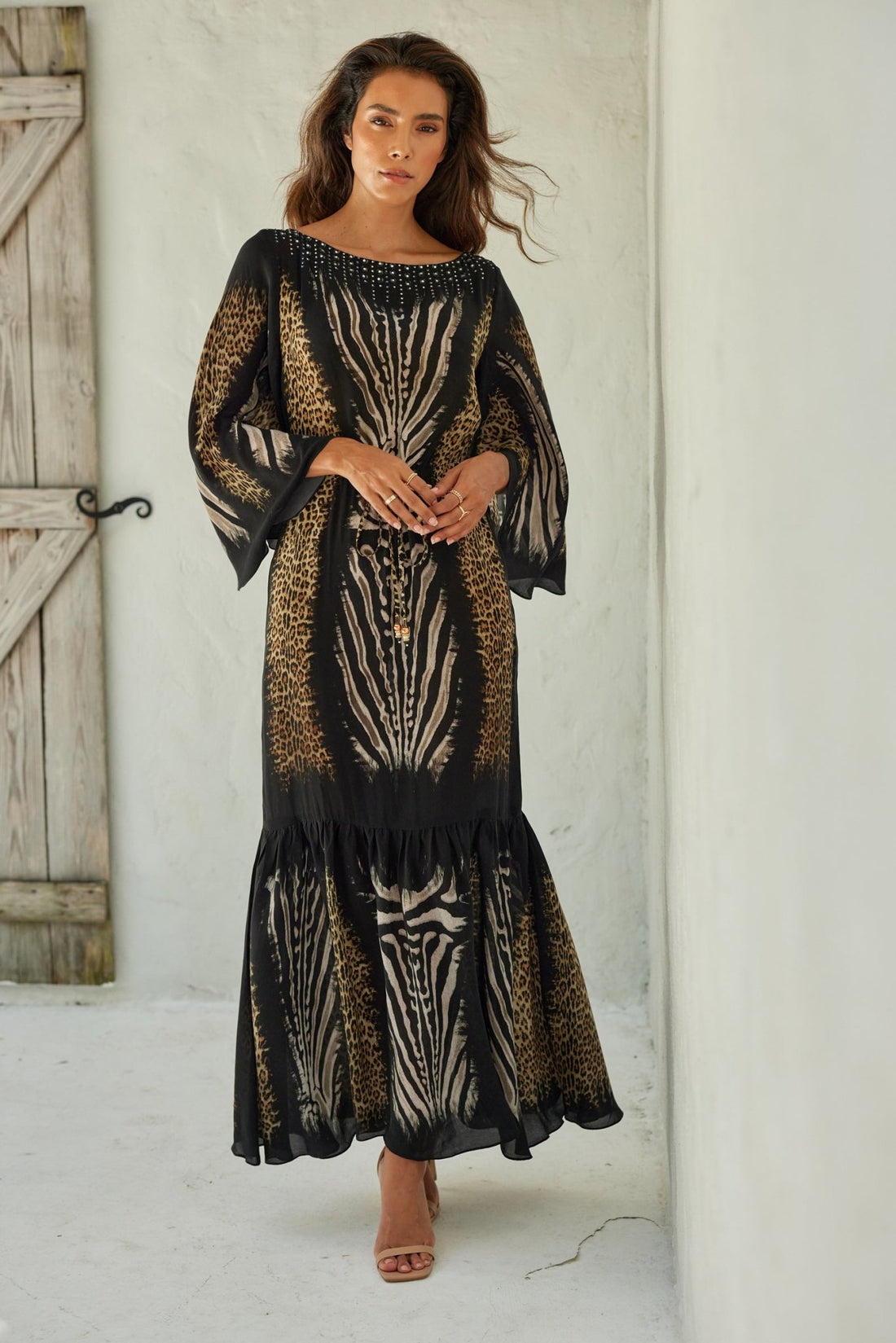 Into The Wild Cocktail Maxi Dress - Czarina