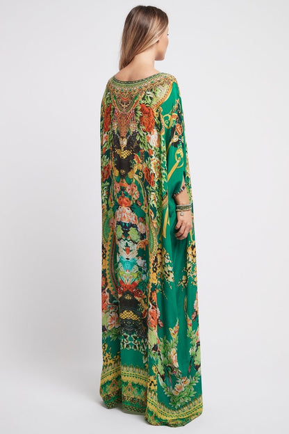 Make It Happen Round-Neck Long Kaftan - Czarina