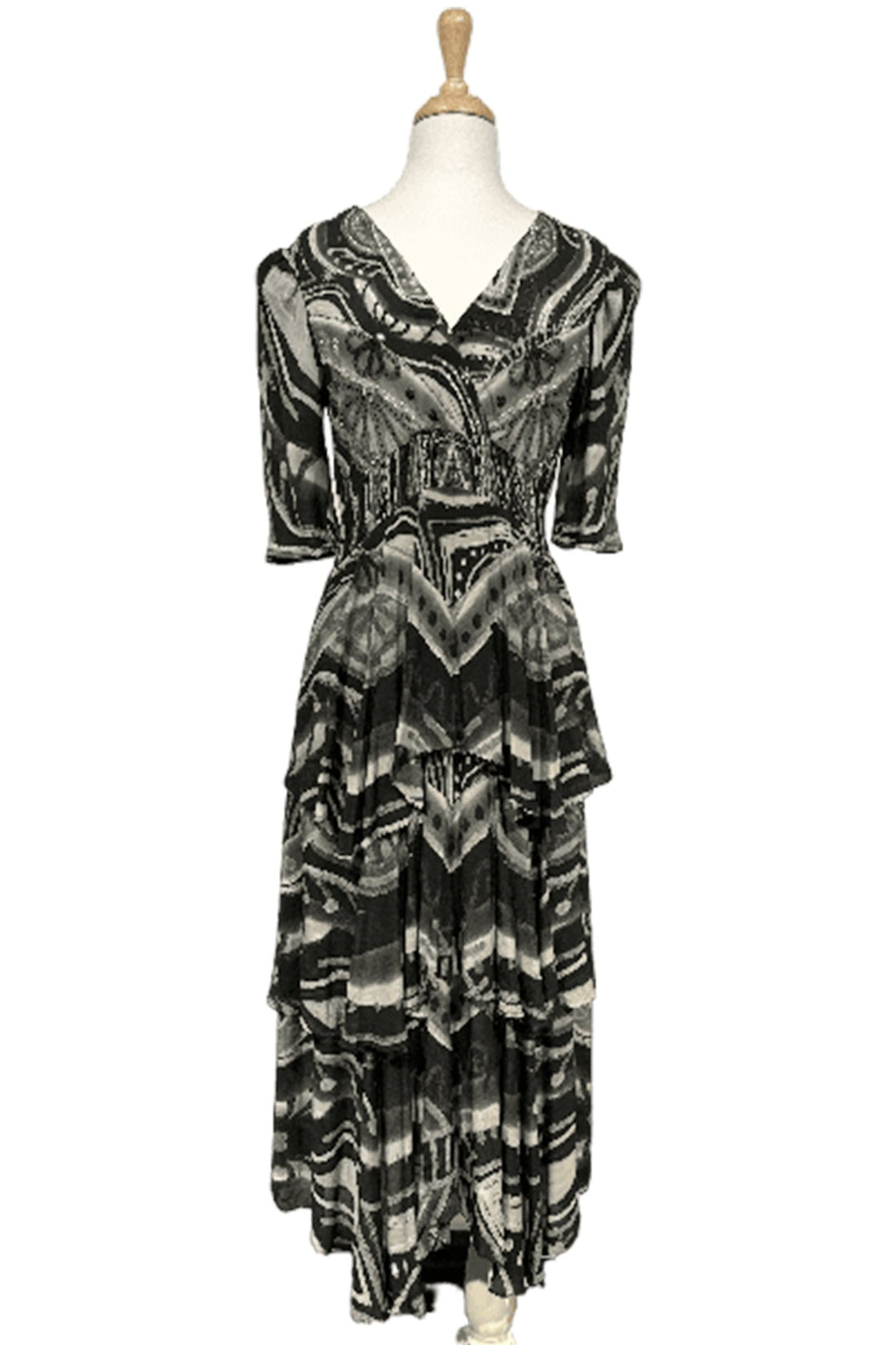 MANADLA CROSS OVER MAXI DRESS - Czarina