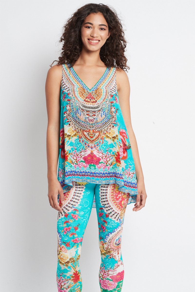 ONCE IN A BLUE MOON TANK TOP - Czarina