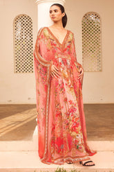 PINK CASTLE TAB KAFTAN - Czarina