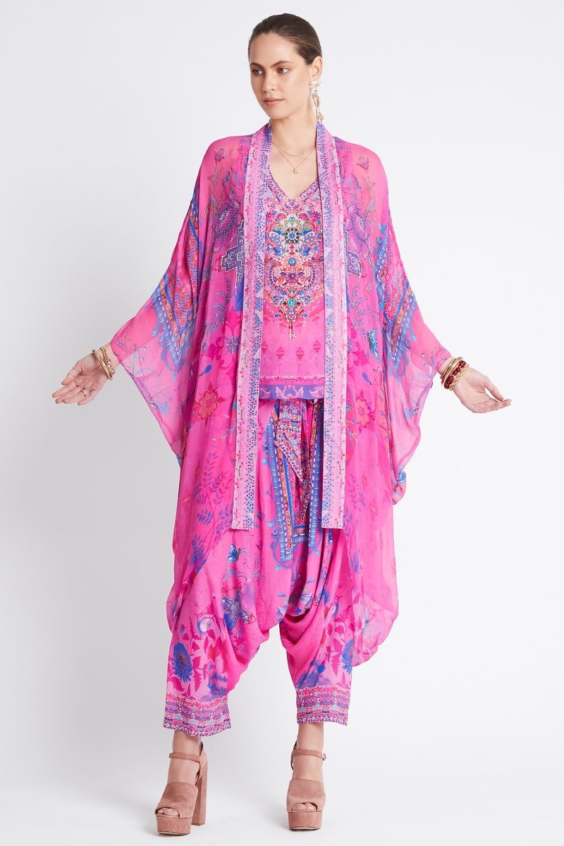 PINK FEELING HAREM PANTS - Czarina