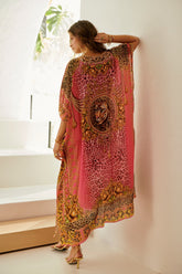 PINK LEOPARD MEDIUM KAFTAN - Czarina