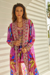 PINK ROSE LONG JACKET - Czarina