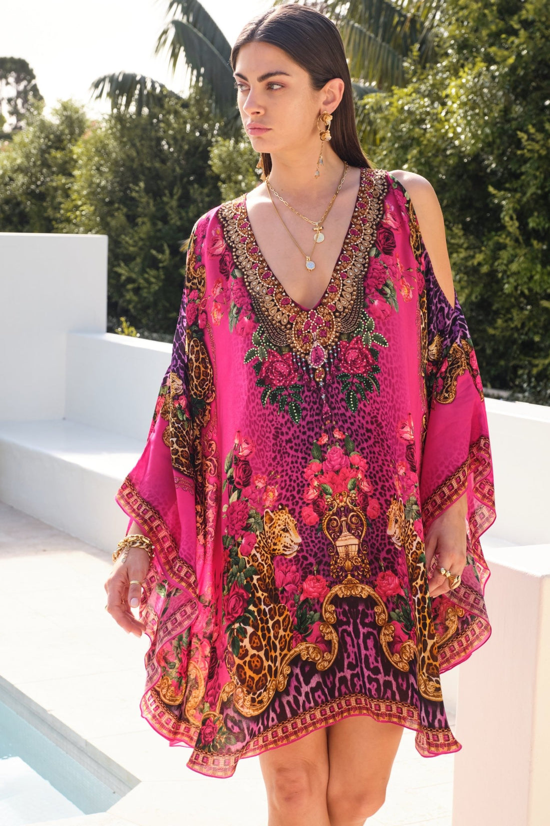 PURPLE PRINCESS KAFTAN DRESS - Czarina