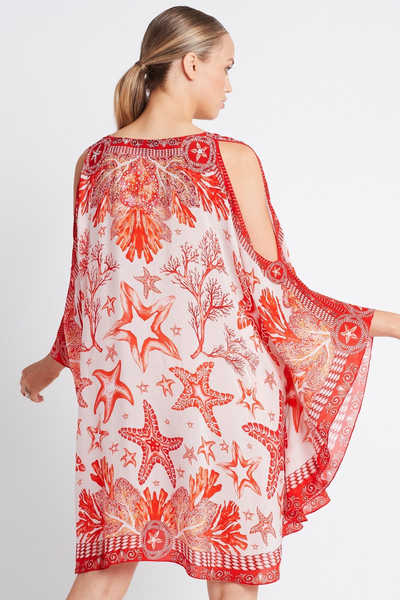 RED CHRISTMAS KAFTAN DRESS - Czarina