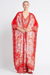 RED CHRISTMAS LONG CAPE - Czarina