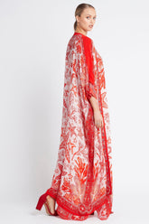 RED CHRISTMAS LONG CAPE - Czarina