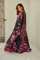 Romantic Florals Long Cape - Czarina