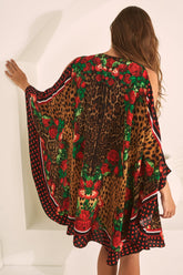 ROSE LEOPARD KAFTAN DRESS - Czarina