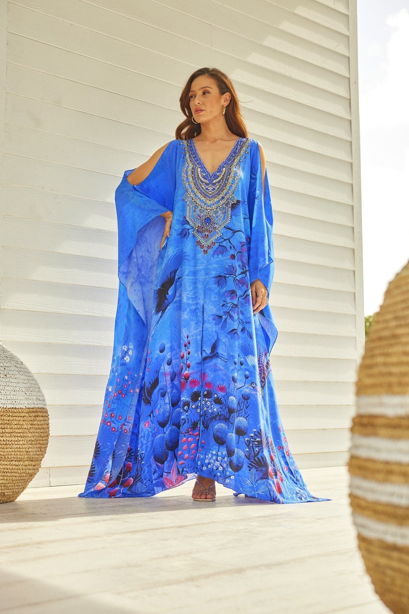 SHAHI BIG WIDTH SILK KAFTAN Czarina