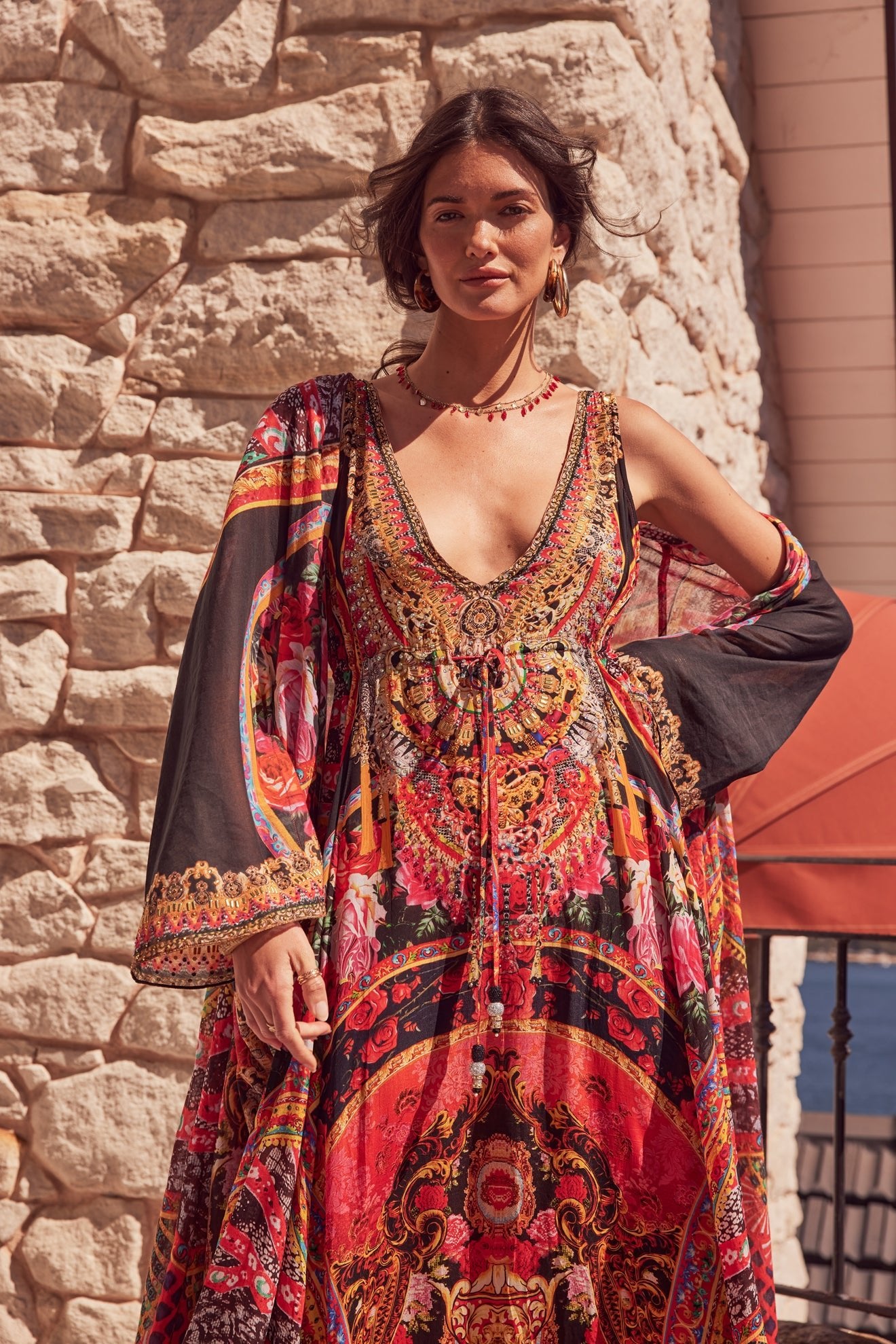 SHE WAS POWERFUL LONG COTTON ROBE - Czarina