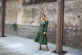 SIMPLY OLIVE - VN LONG DRESS W SLEEVES - Czarina