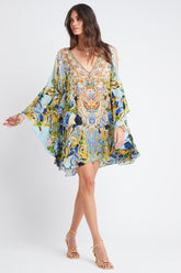SUMMER BLUES KAFTAN DRESS - Czarina