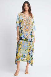 SUMMER BLUES MEDIUM KAFTAN - Czarina