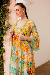 SUMMER GARDEN LONG JACKET W SPLIT SLEEVES - Czarina