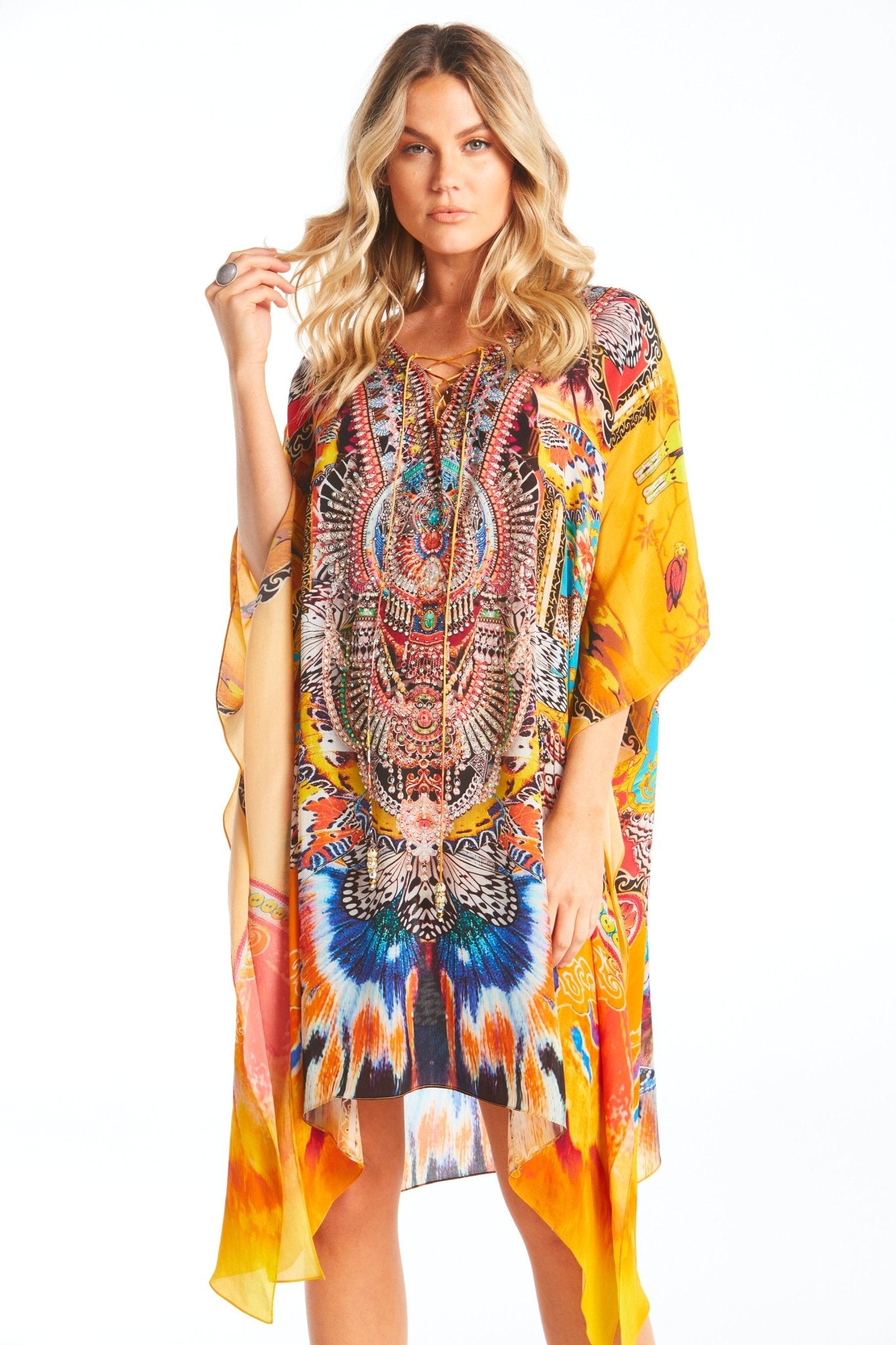 Sunset Kisses Short Kaftan - Czarina