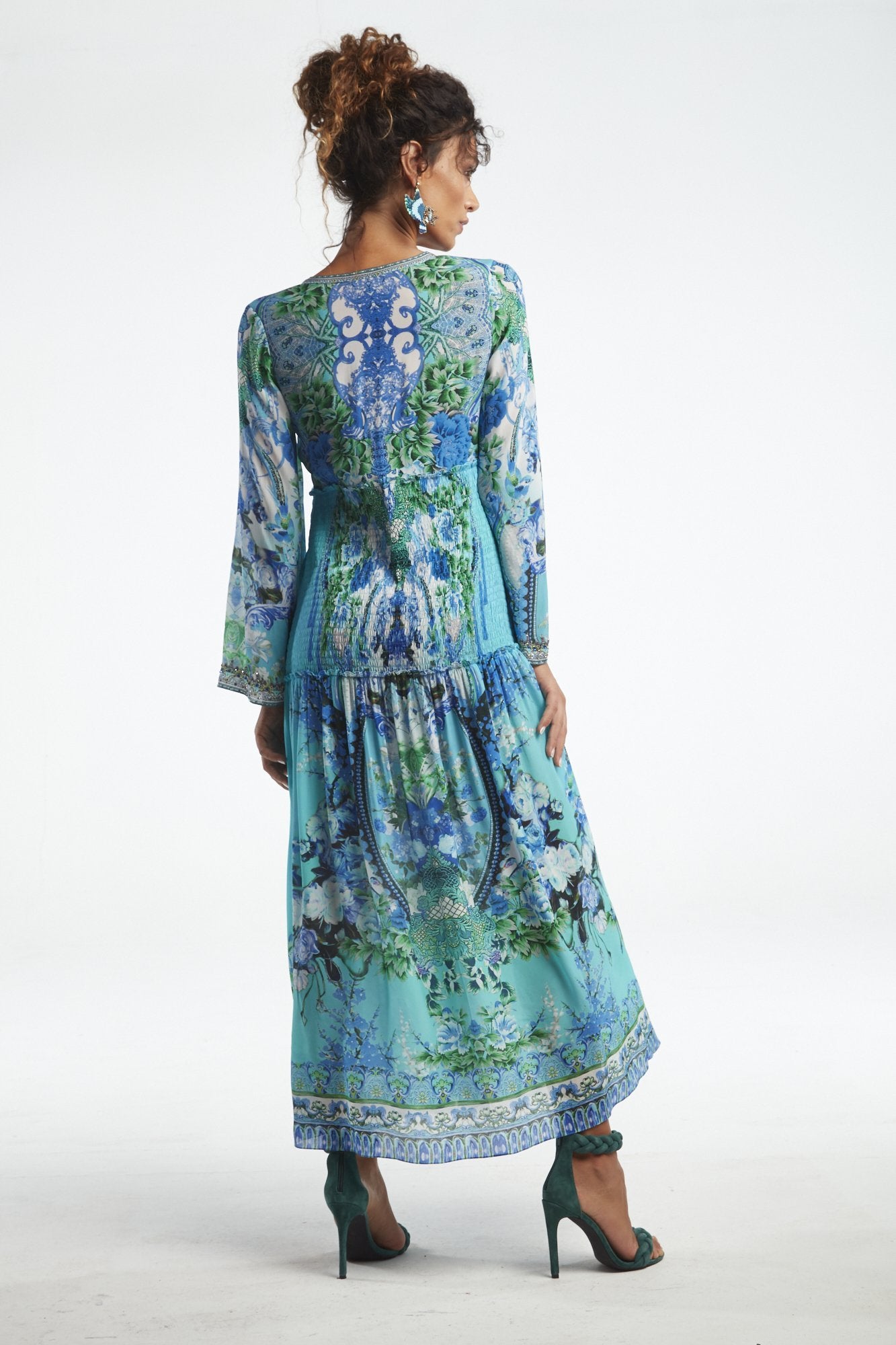 THOSE BLUE EYES SMOCKING DRESS - Czarina