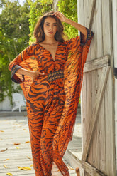 TIGRESS CHIFFON MAXI KAFTAN - Czarina