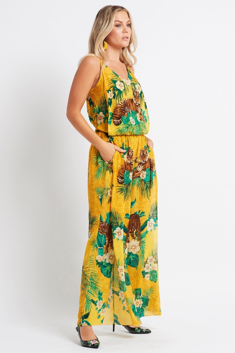 TROPICAL TIGRESS JUMPSUIT - Czarina