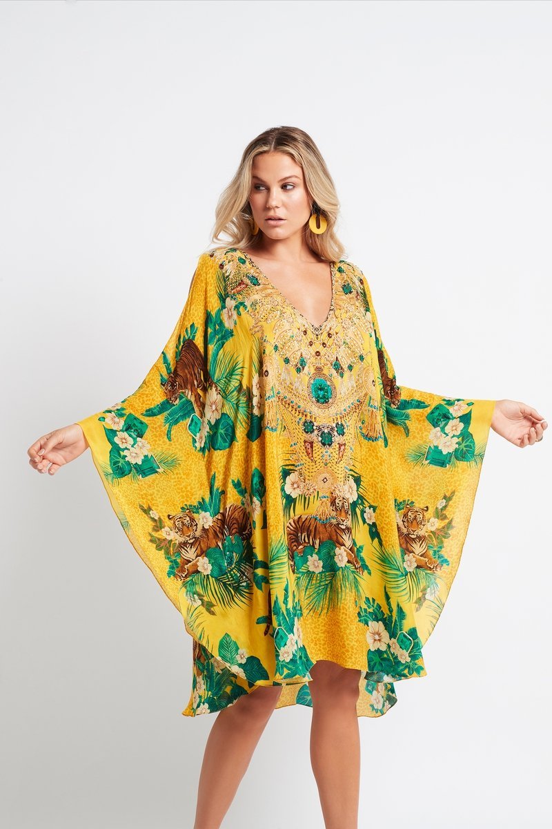 Tropical kaftan outlet dress