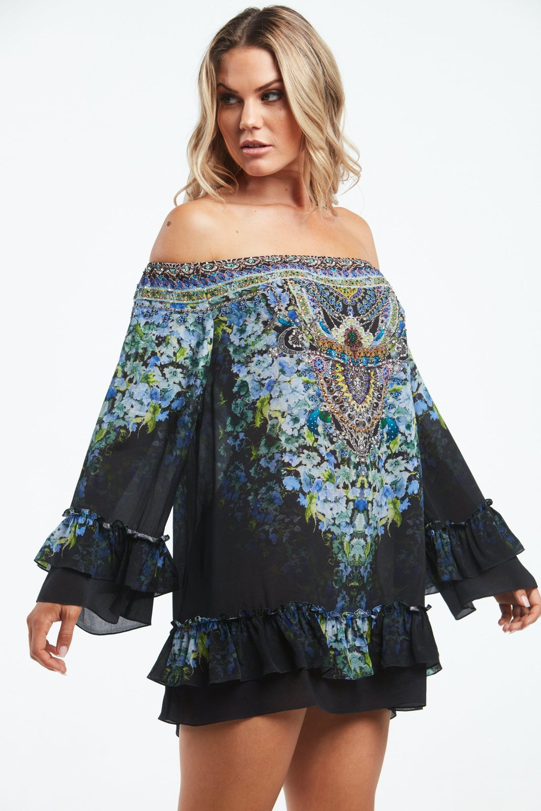 TRUE REFLECTIONS OFF SHOULDER TOP - Czarina
