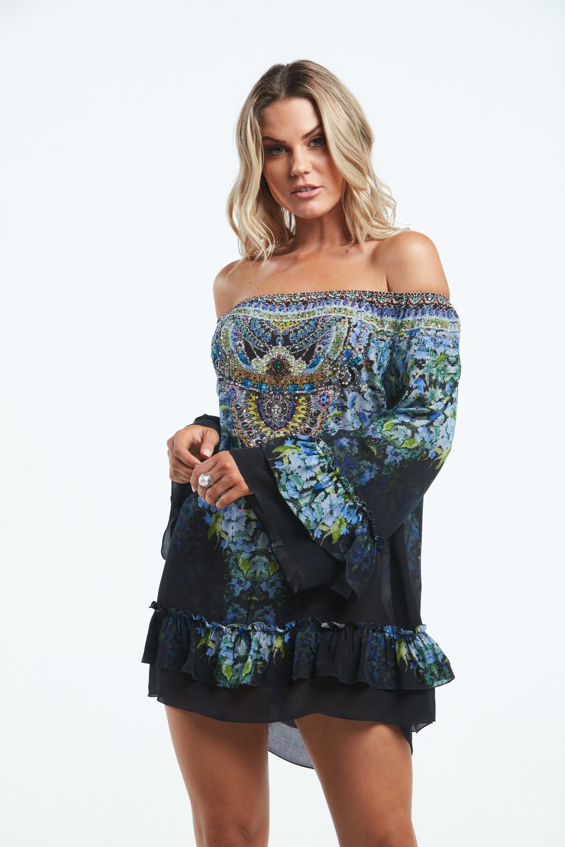 TRUE REFLECTIONS OFF SHOULDER TOP - Czarina