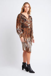 WILD AND FREE SHORT DRESS W CUFF SLEEVES - Czarina