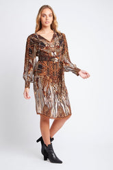 WILD AND FREE SHORT DRESS W CUFF SLEEVES - Czarina