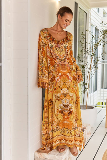 YOU ARE MY SUNSHINE LONG TUNIC W TASSELS - Czarina