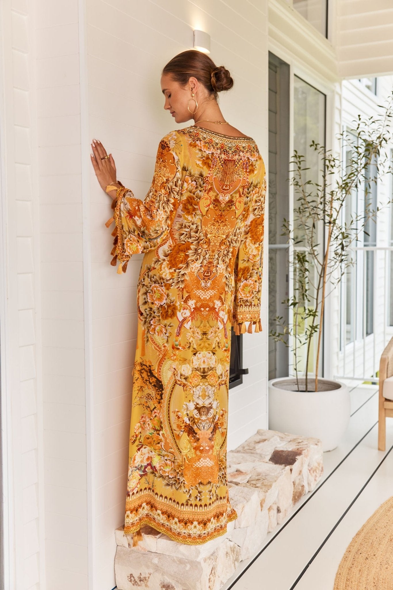 YOU ARE MY SUNSHINE LONG TUNIC W TASSELS - Czarina