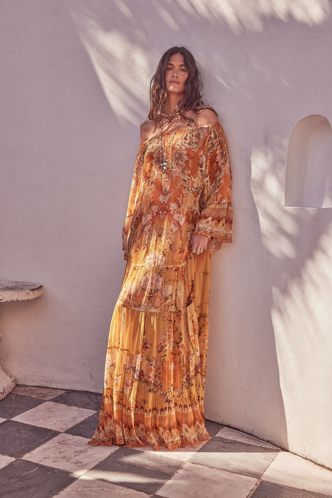 YOU ARE MY SUNSHINE MAXI DRESS W SLEEVES - PRE ORDER - Czarina